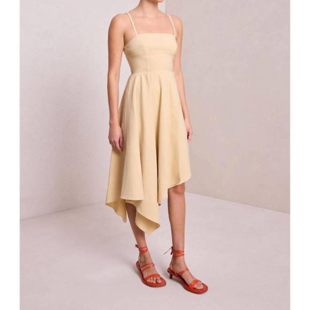 A.L.C. Verona Midi Dress in Dune (Beige) - Size 0, New with Tags